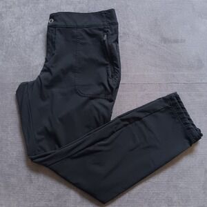 Columbia Hiking Pants Women 14 Black Outdoor Cargo Stretch XK0701